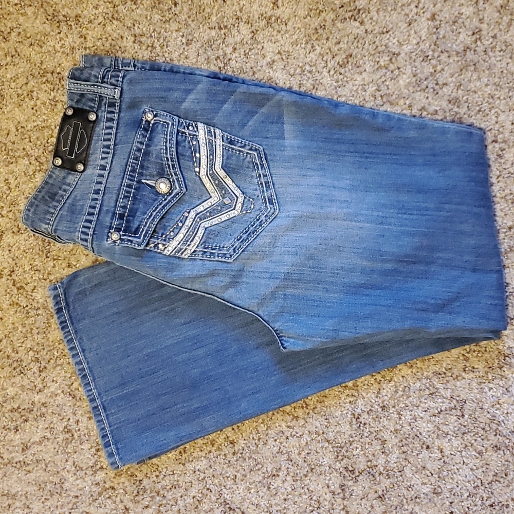 Harley-Davidson Bootcut Jeans with Embellishments Women's Size 16 NWOT